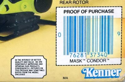 Kenner M.A.S.K. Condor differences us boxes 2