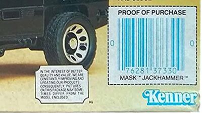 Kenner M.A.S.K. Jackhammer differences us boxes 3
