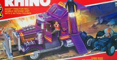 Kenner M.A.S.K. Rhino differences boxes 1