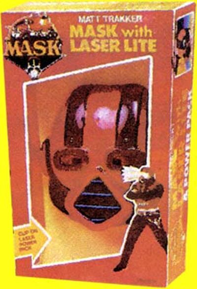 M.A.S.K. MASK Matt Trakker Rhino Ultra Flash mask with laser light