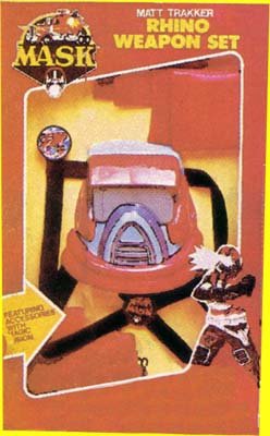 M.A.S.K. M.A.S.K. Matt Trakker Rhino Weapon set with Spectrum mask M.A.S.K. M.A.S.K. Matt Trakker Rhino Weapon set with Spectrum mask
