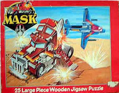 M.A.S.K. M.A.S.K. Wooden jigsaw puzzle 25 pieces Rhino & Switchblade
