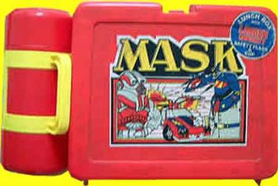 M.A.S.K. M.A.S.K. Lunchbox red Matt Trakker, Miles Mayhem, Thunderhawk & Switchblade