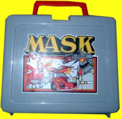 M.A.S.K. M.A.S.K. Lunchbox grey Matt Trakker, Miles Mayhem, Thunderhawk & Switchblade
