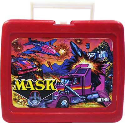 M.A.S.K. M.A.S.K. Lunchbox red Thunderhawk, Rhino, Boulder Hill & Switchblade M.A.S.K. M.A.S.K. Lunchbox red Thunderhawk, Rhino, Boulder Hill & Switchblade