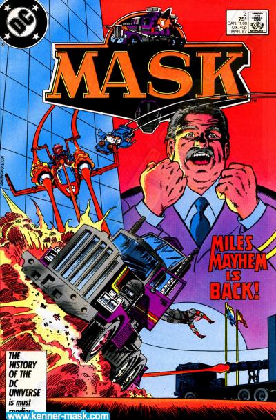 M.A.S.K. M.A.S.K. DC comic 1987 #2/9 Masquerade M.A.S.K. M.A.S.K. DC comic 1987 #2/9 Masquerade
