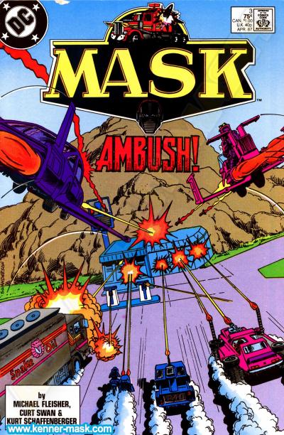 M.A.S.K. M.A.S.K. DC comic 1987 #3/9 The Switchblade Conspiracy M.A.S.K. M.A.S.K. DC comic 1987 #3/9 The Switchblade Conspiracy