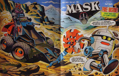 M.A.S.K. M.A.S.K. UK comic No. 55 - 30/04/1988 M.A.S.K. M.A.S.K. UK comic No. 55 - 30/04/1988