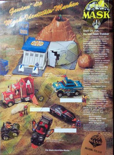 M.A.S.K. M.A.S.K. Sweepstake Germany 1990 M.A.S.K. M.A.S.K. Sweepstake Germany 1990