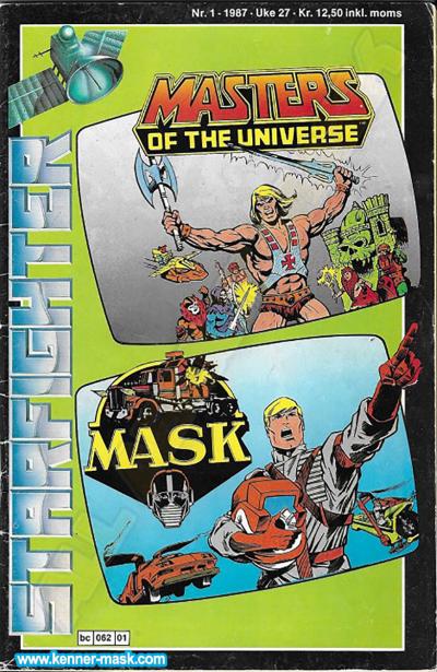 M.A.S.K. M.A.S.K. Norwegian Starfighter comic 1987 no. 1 M.A.S.K. M.A.S.K. Norwegian Starfighter comic 1987 no. 1