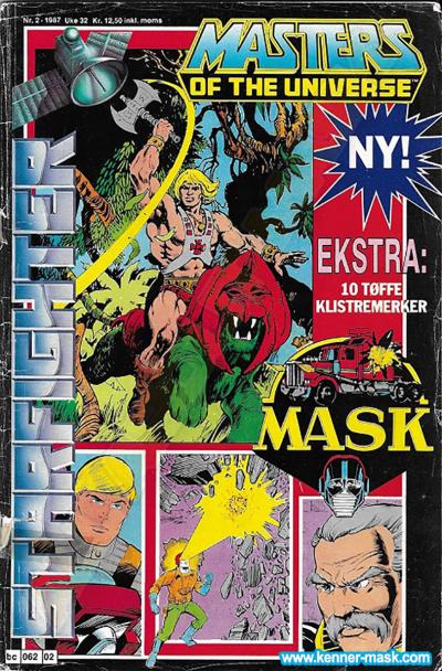 M.A.S.K. M.A.S.K. Norwegian Starfighter comic 1987 no. 2 M.A.S.K. M.A.S.K. Norwegian Starfighter comic 1987 no. 2