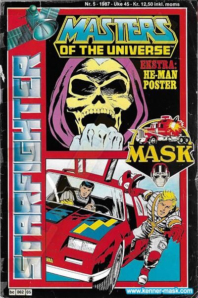 M.A.S.K. M.A.S.K. Norwegian Starfighter comic 1987 no. 5 M.A.S.K. M.A.S.K. Norwegian Starfighter comic 1987 no. 5
