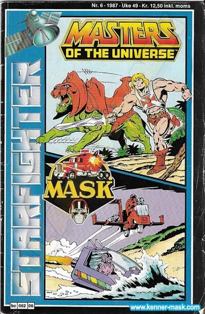 M.A.S.K. M.A.S.K. Norwegian Starfighter comic 1987 no. 6 M.A.S.K. M.A.S.K. Norwegian Starfighter comic 1987 no. 6