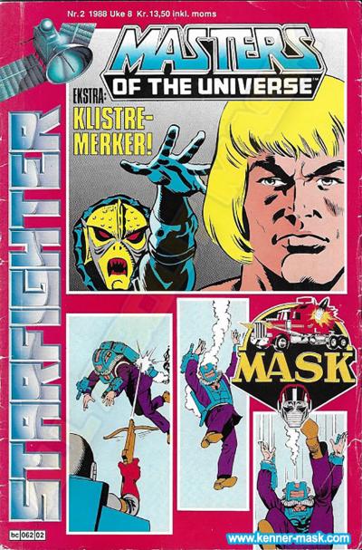 M.A.S.K. M.A.S.K. Norwegian Starfighter comic 1988 no. 2 M.A.S.K. M.A.S.K. Norwegian Starfighter comic 1988 no. 2