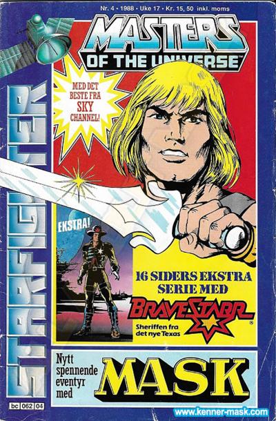 M.A.S.K. M.A.S.K. Norwegian Starfighter comic 1988 no. 4 M.A.S.K. M.A.S.K. Norwegian Starfighter comic 1988 no. 4