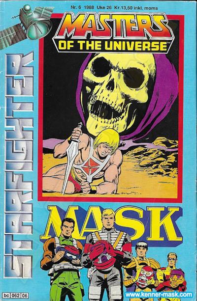 M.A.S.K. M.A.S.K. Norwegian Starfighter comic 1988 no. 6 M.A.S.K. M.A.S.K. Norwegian Starfighter comic 1988 no. 6