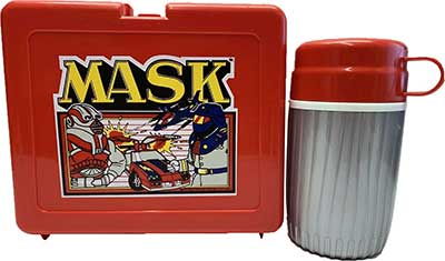 M.A.S.K. M.A.S.K. Lunchbox Bluebird UK red & silver thermos Matt Trakker & Miles Mayhem